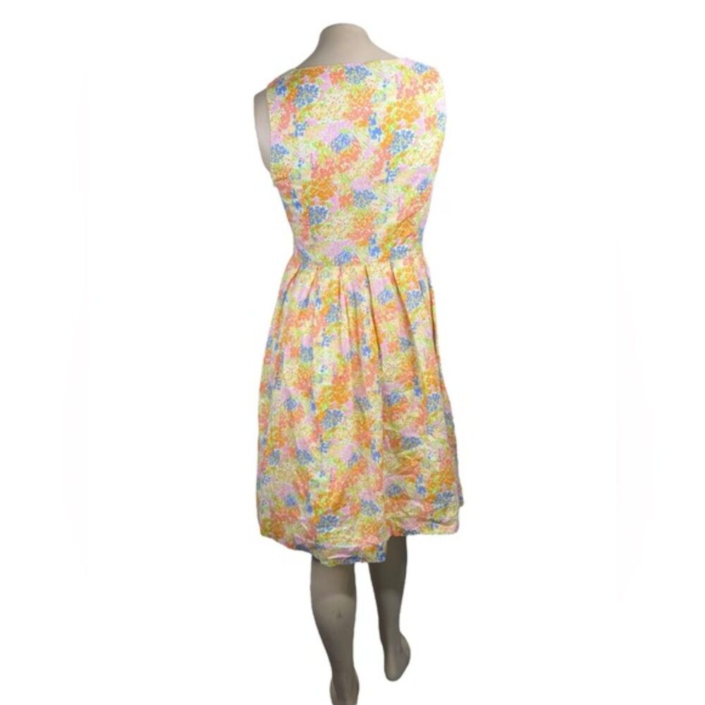 Talbots Petites Floral Cotton Dress – Size 4 - Picture 2 of 8